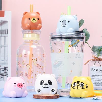Cartoon Animal Drinking Sound Straws Talking Straws With Water And Liquid Sensors And 9 Interesting Sound Effects, Children'S Gifts For Children