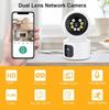 SIM Card 4G Camera Indoor Dual Lens Mini IP Camera 2K 4MP WIFI Wireless Security Night Vision Camara Video Surveillance V380 Pro