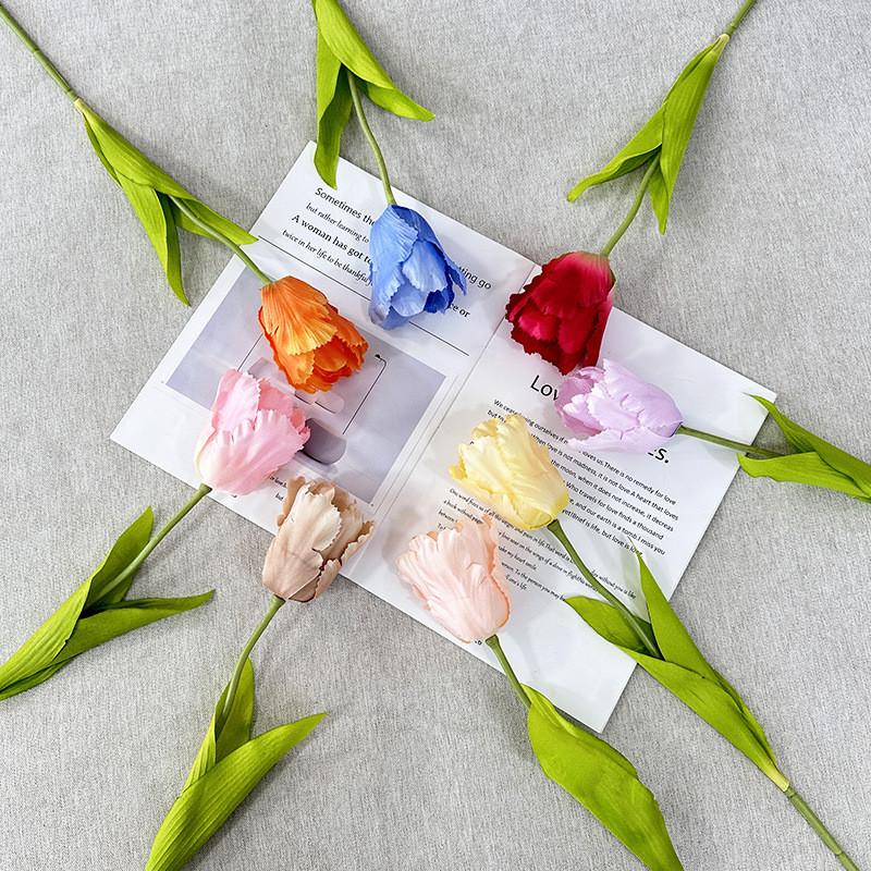 Artificial Tulip Flower Wedding Hotel Restaurant Desktop Ornament Decoration