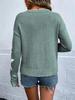 2026 European Loose Round Neck Star Pattern Long Sleeve Knit Pullover Sweater.