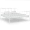 Day and Night - Day and Night Bed Frame Without Mattress White Metal 200x200 Cm