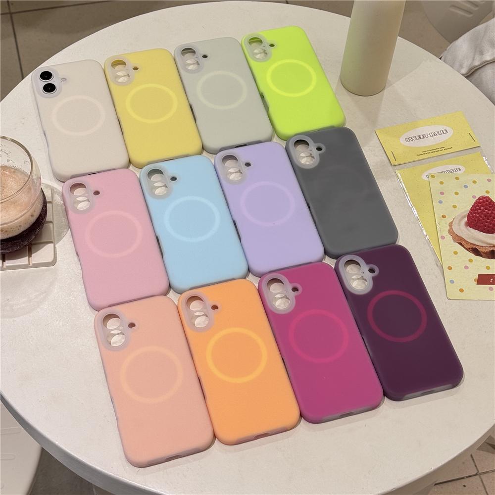 For Magsafe Jelly Liquid Silicone Magnetic Matte Case For iPhone 17 16 Pro Max 15 14 13 12 Shockproof Bumper Thicken Soft Cover