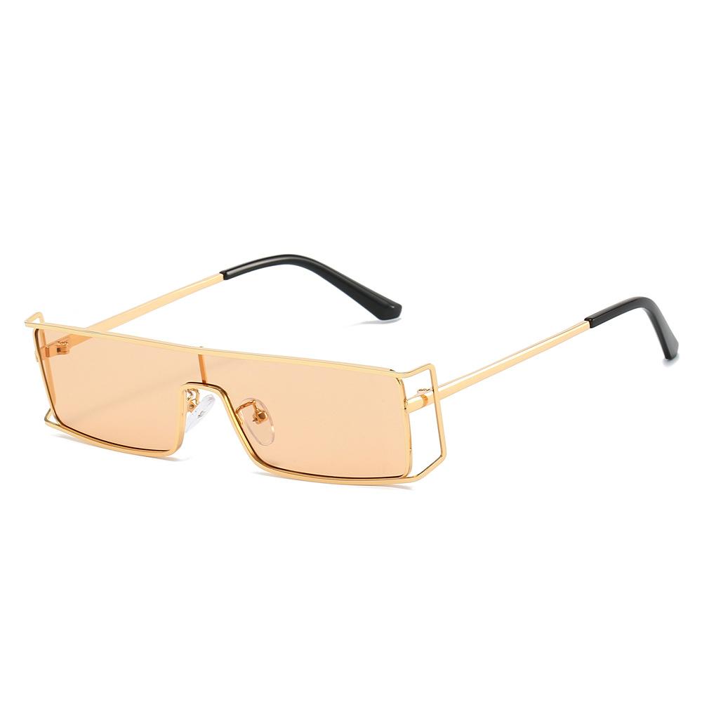 Ins New Luxury Hollow Metal Women Sunglasses Fashion Trend UV400 Protection Future Tech Glasses for Men and Women