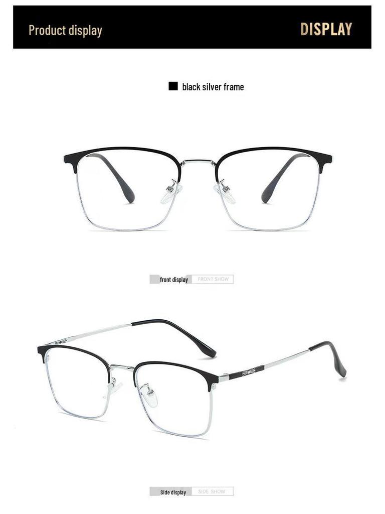 2025 Unisex Retro Half-Rim Square Eyeglass Frame
