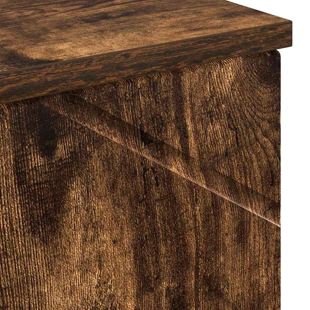 Bathroom Cabinet with Door Smoked Oak 30 X 35 X 192 Cm