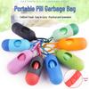 Portable Dog Poop Scooper with Pill Dispenser & Trash Bags