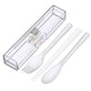 Iwasaki Kogyo Trio Set, Extra Strong Case, Dishwasher Safe, White, 19cm Wide X 4.2cm Deep X 3.3cm High, H-610 WH