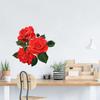 C246# Nálepka na zeď vášnivá růže Nálepky do koupelny Toaleta Dekorace do obývacího pokoje Domácí dekorace Samolepící nástěnná malba