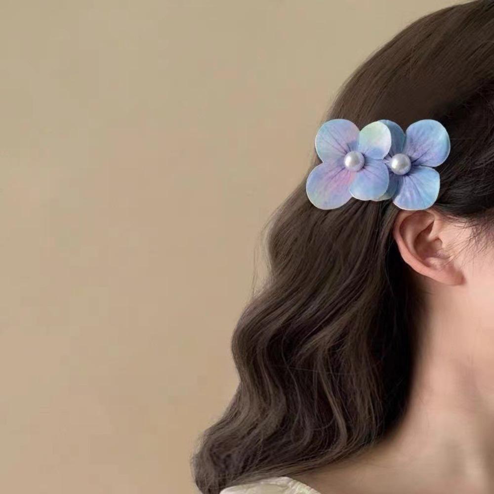 Simulation Butterfly Orchid Flower Hair Clip Orchid Flower Duckbill Clip Bohemia Headwears  Girl
