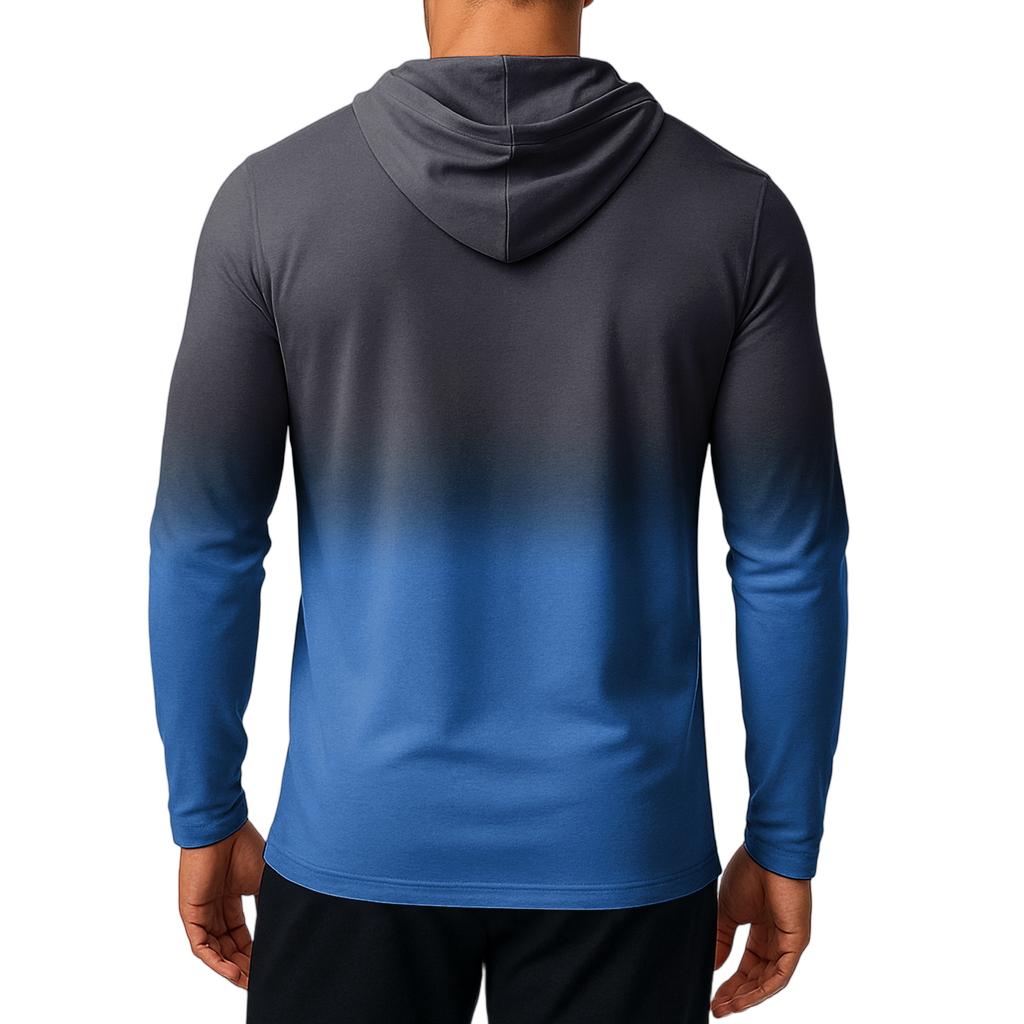 Herre Genser Løs Ensfarget Utendørs Varm Pustende T-skjorte Topp