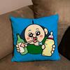 Funny Bbangbbangs Diary Cartoon Comfortable soft Pillow Case for Sofa Living Room Home Decor Protective Covers