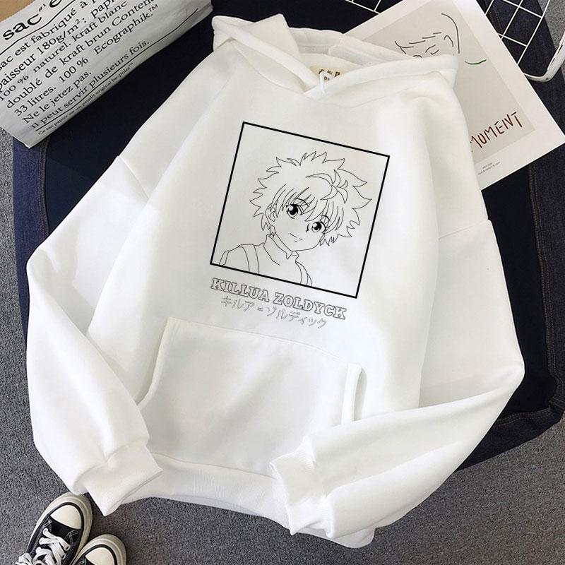 Kawaii Hunter X Hunter Women Hoodies Sweatshirt Killua Zoldyck Anime Manga Loose Hoodie Sweatshirt Oversized Winter Pullover Clothes