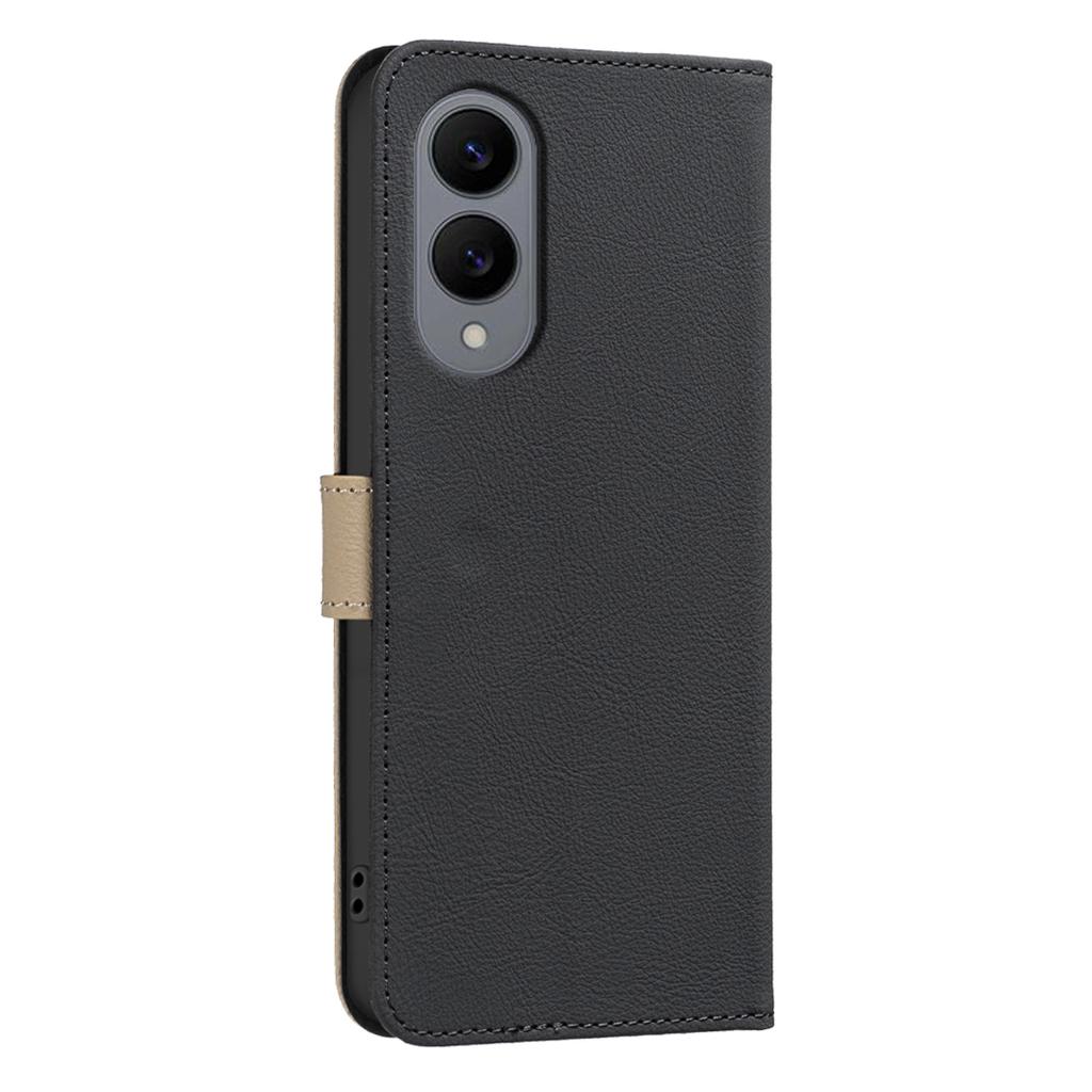 For Samsung Galaxy S25 Edge Leather Case BINFEN COLOR BF36 Floral Pattern Phone Cover RFID Blocking Wallet Stand