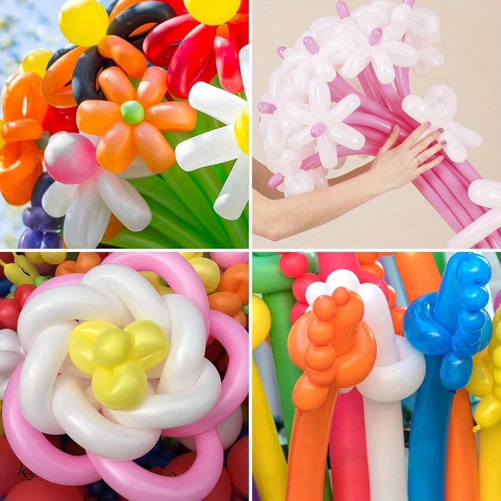 100pcs White Long Balloons for Tying Arch Twisting Balloon for Birthday Wedding Party Decorations