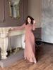 Elegant European-American Slim Fit Luxurious Long Sleeve Dress for Women - 2025 Style