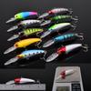 20pcs Fishing Lures Kit Mixed Hard Bait with Treble Hook Lifelike 3D Fishing Eyes Swimbait