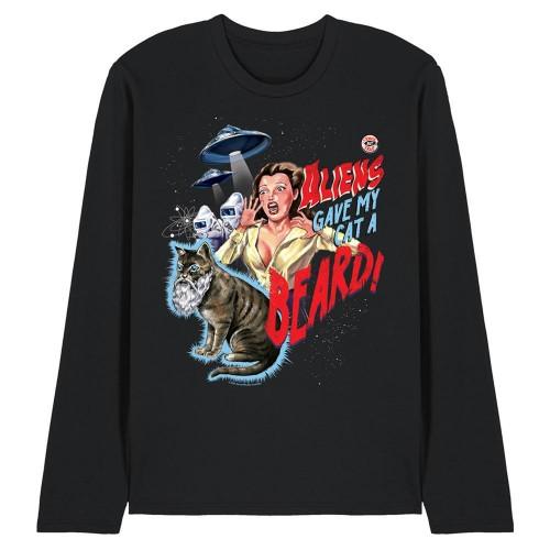 Steven Rhodes Unisex Adult Catabeard Long-Sleeved T-Shirt