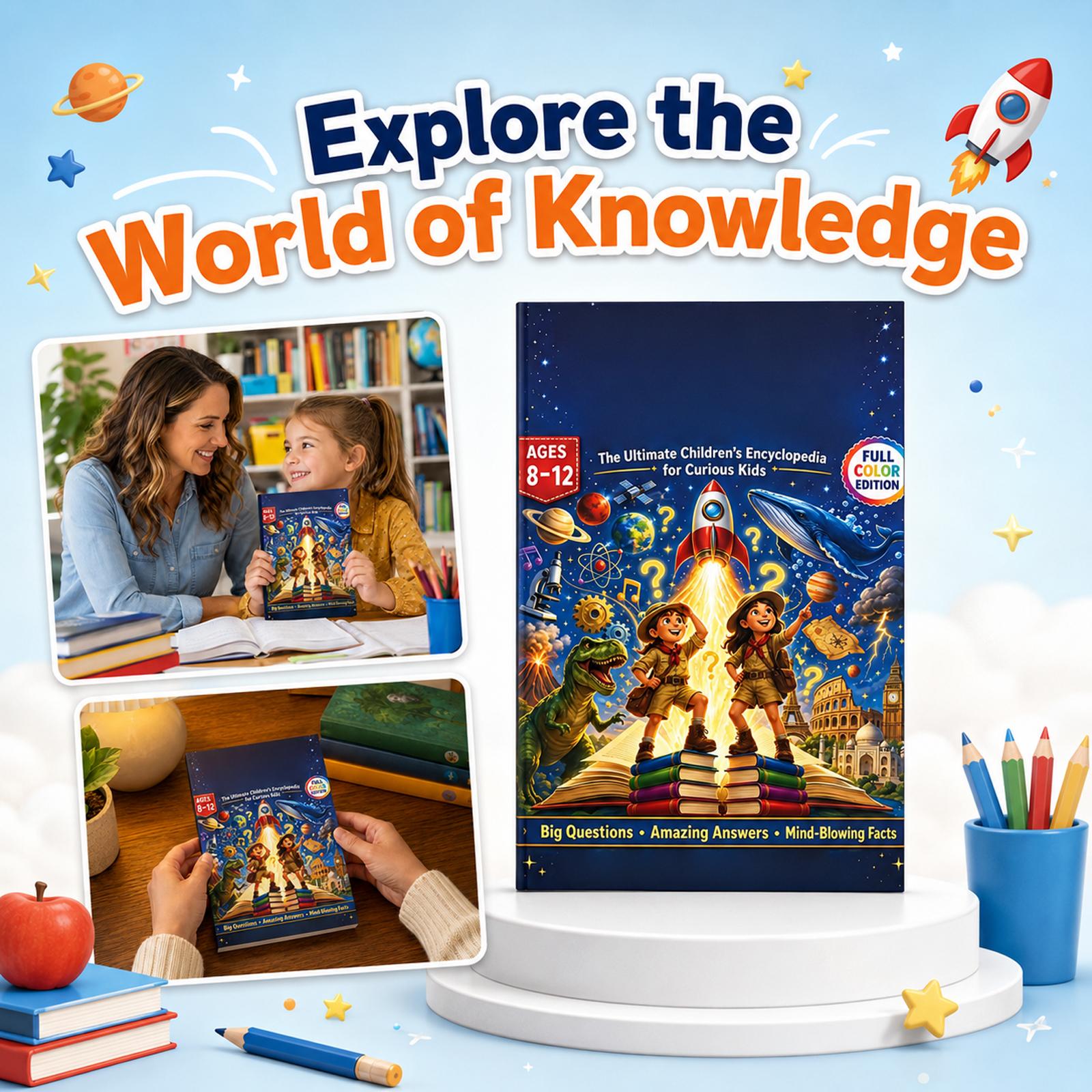 Children s Science Q&A Encyclopedia: Fun Facts and for Kids, Educational Reading Book for one size