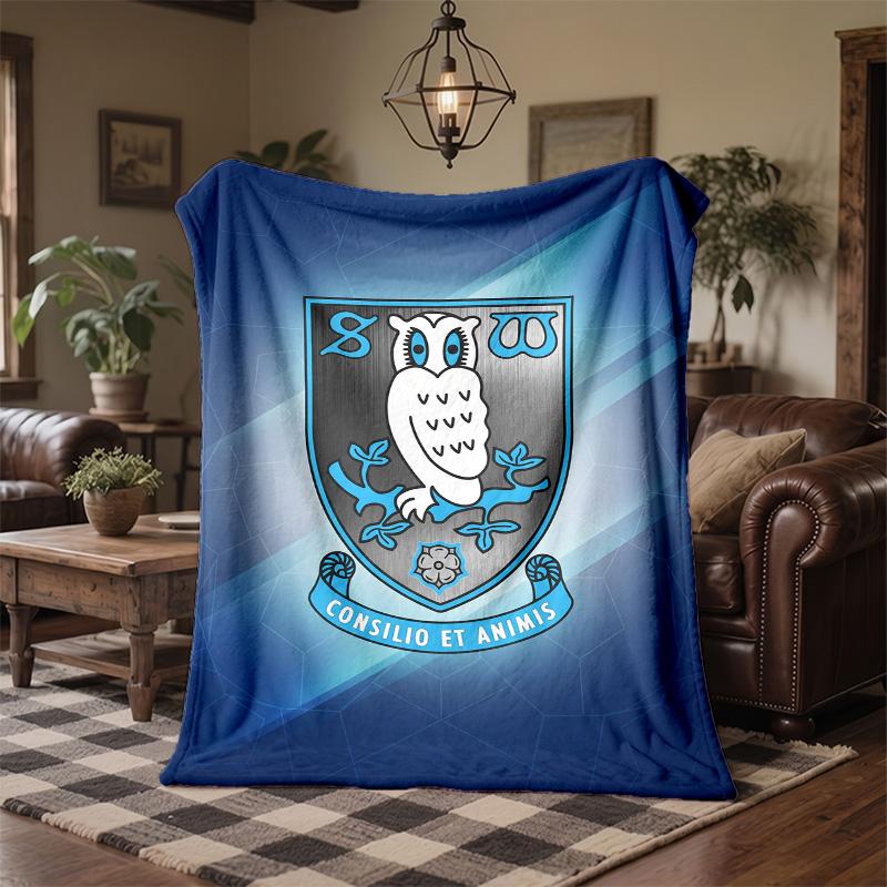 Coperta in Pile a Tema Sheffield Wednesday Morbida e Accogliente Coperta in Peluche per Camera da Letto Divano Viaggio