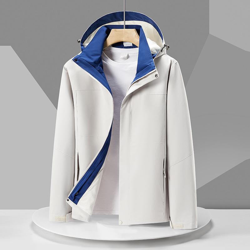 

Women s Lightweight Waterproof Jacket with Detachable Hood - Spring/Autumn Outdoor Mountaineering Suit 4XL