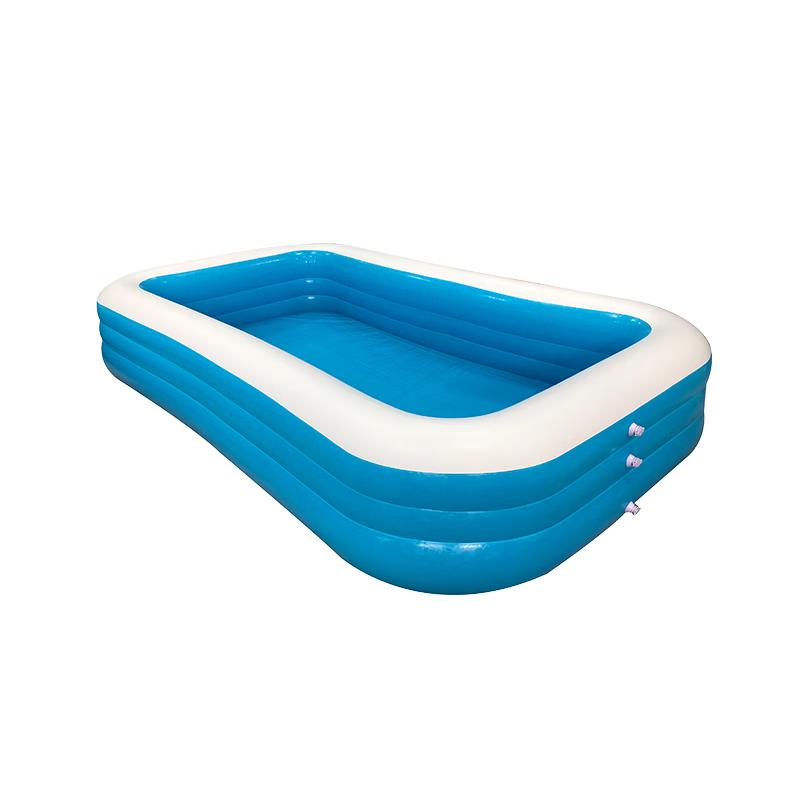 Bestway Blue and White 3-Ring Inflatable Pool