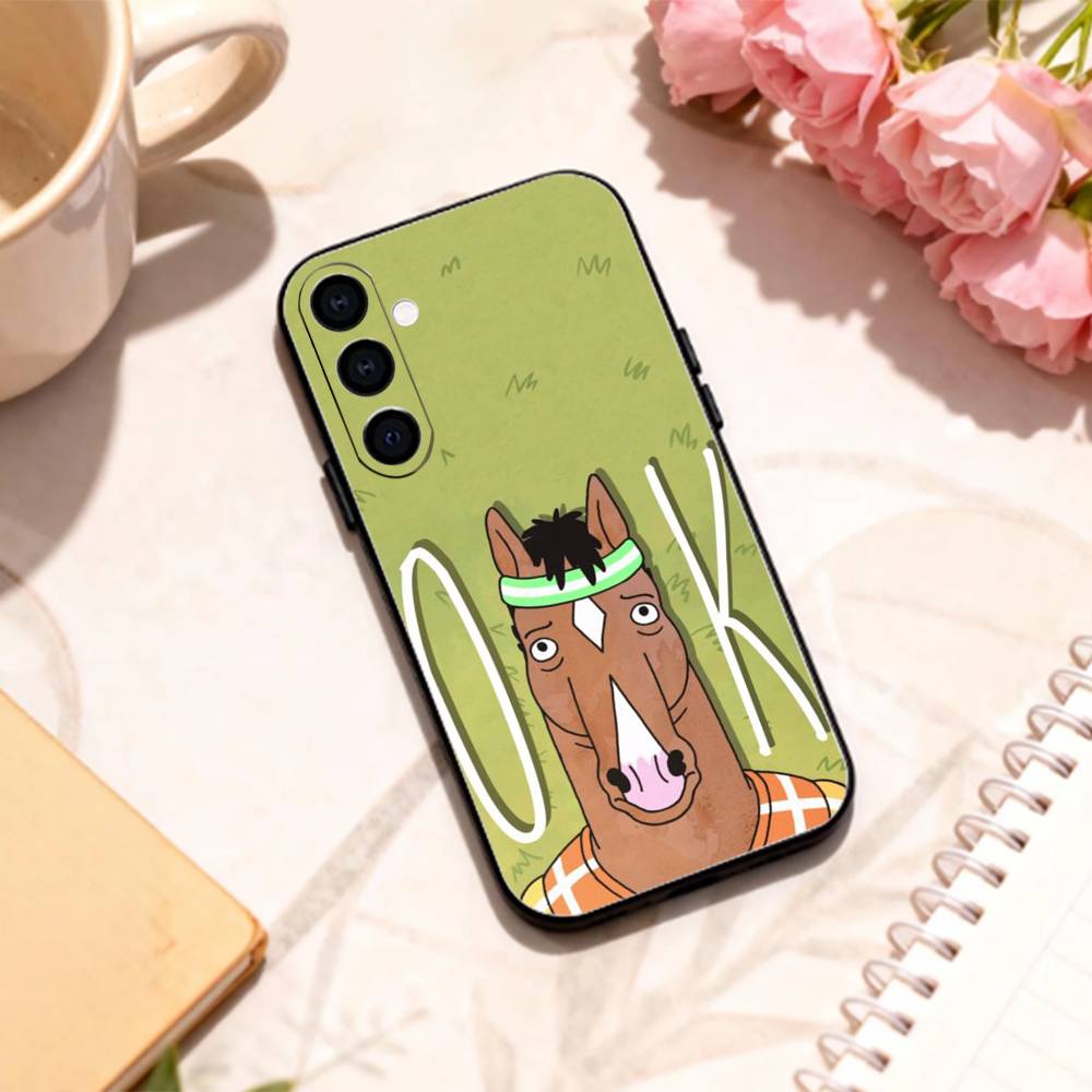 S-Sad B-BoJack Horseman Phone Case For Samsung Galaxy A73,A72,A71,A70,A53,A52,A51,Others Soft Black Shell