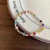 Ceramic Macaron Stylish Sea Shell Beaded Bracelet Womens Sweet Fresh Design Summer