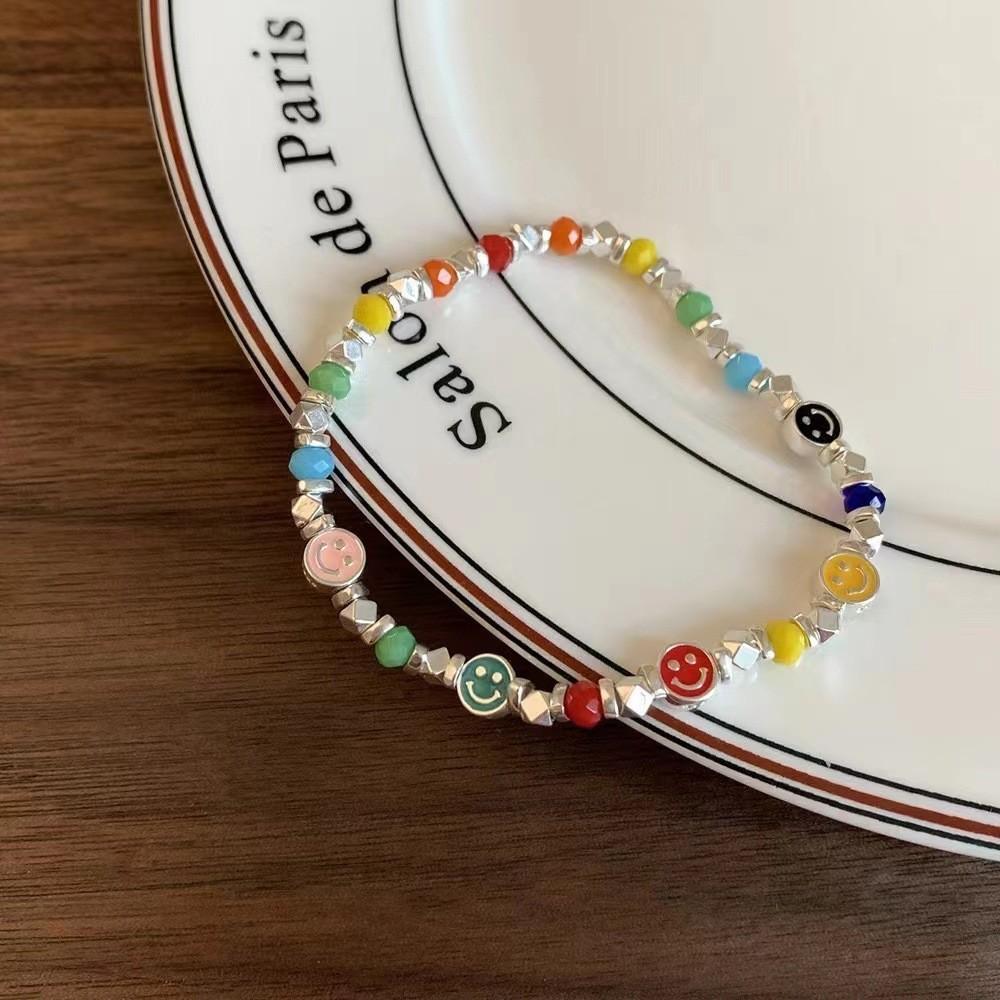 Ceramic Macaron Stylish Sea Shell Beaded Bracelet Womens Sweet Fresh Design Summer