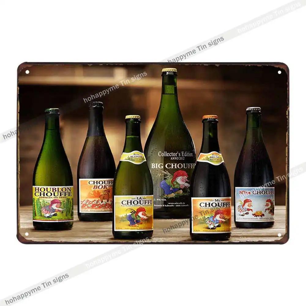 Home Decor Metal Plates Signs Belgium Beer Tin Painting Decoration Bar Club Cafe Man Cave Poster Vintage Wall Art Plaque 20x30cm