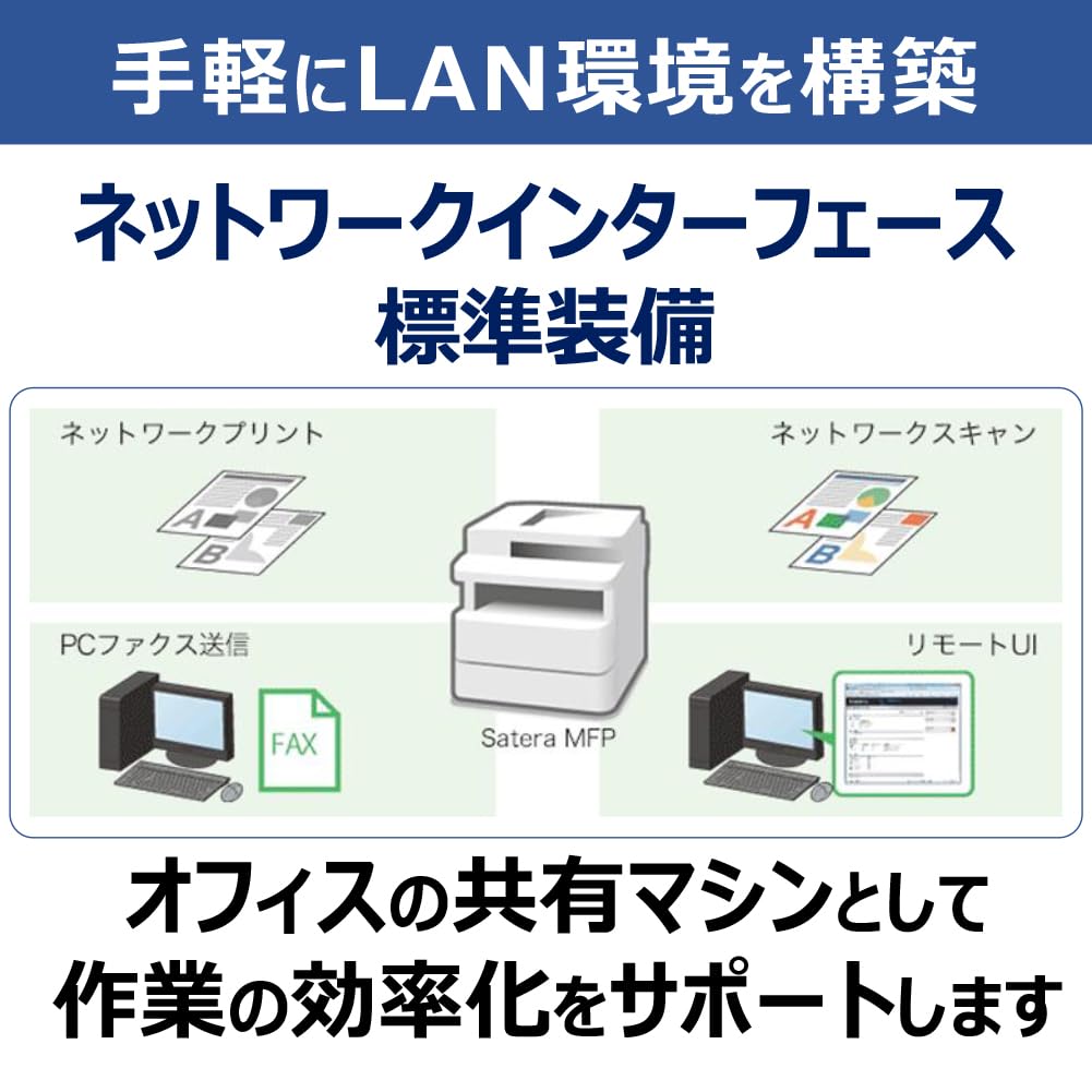 Canon monochrome laser beam printer multifunction machine Satera MF289dw Monochrome continuous printing 33 Paper cassette included ADF FAX LAN