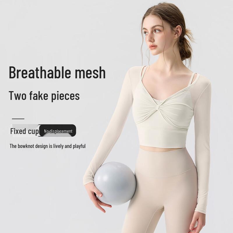 

YOUYOU Fitness Pilates Training Slim-Fit Top J35109Y1U S