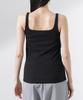 Nano Universe Antibacterial and Ribbed Tank Top with Size F Women's Odor-Resistant Cups, 021, Large, Gray, 673-5124305