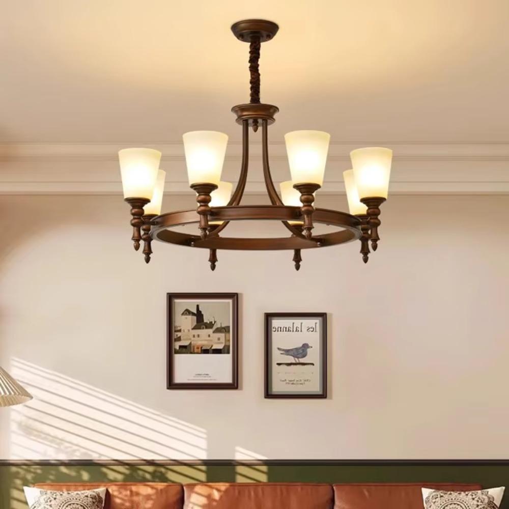 Retro Led Pendant Light Home Decoration Living Room Master Bedroom Dining Room Kitchen Hotel Light Fixture
