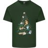 Cat Christmas Tree Unisexs Light Cotton TShirt