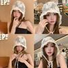 Flower Solid Color Knitting Versatile Unisex Alphabet Fall Winter Hat Outdoor