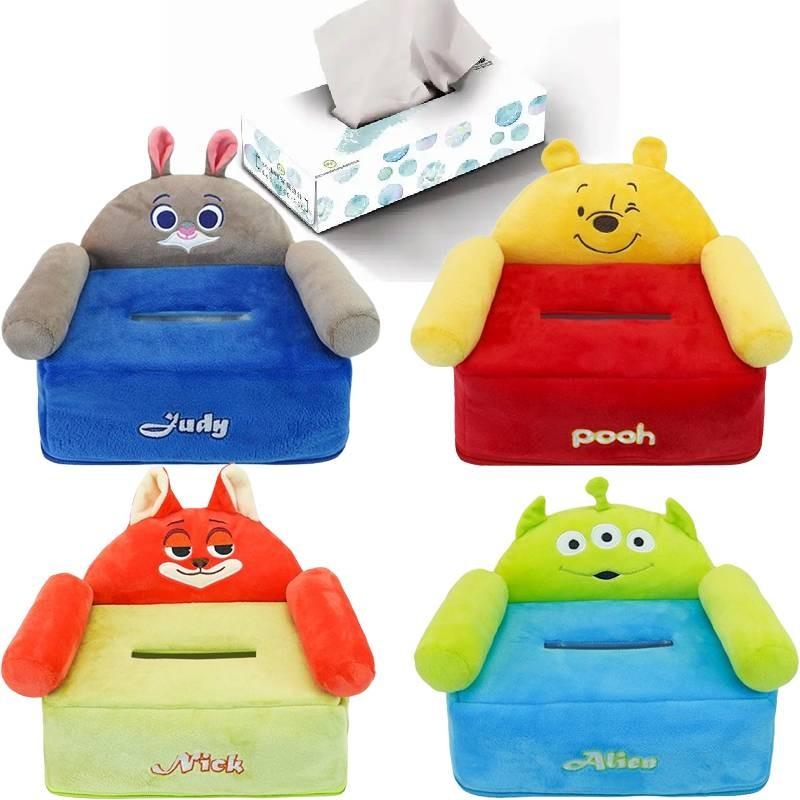 Judy Nick Hopps Wilde Alien Pooh Bear Tissue Box Large Storage Capacity