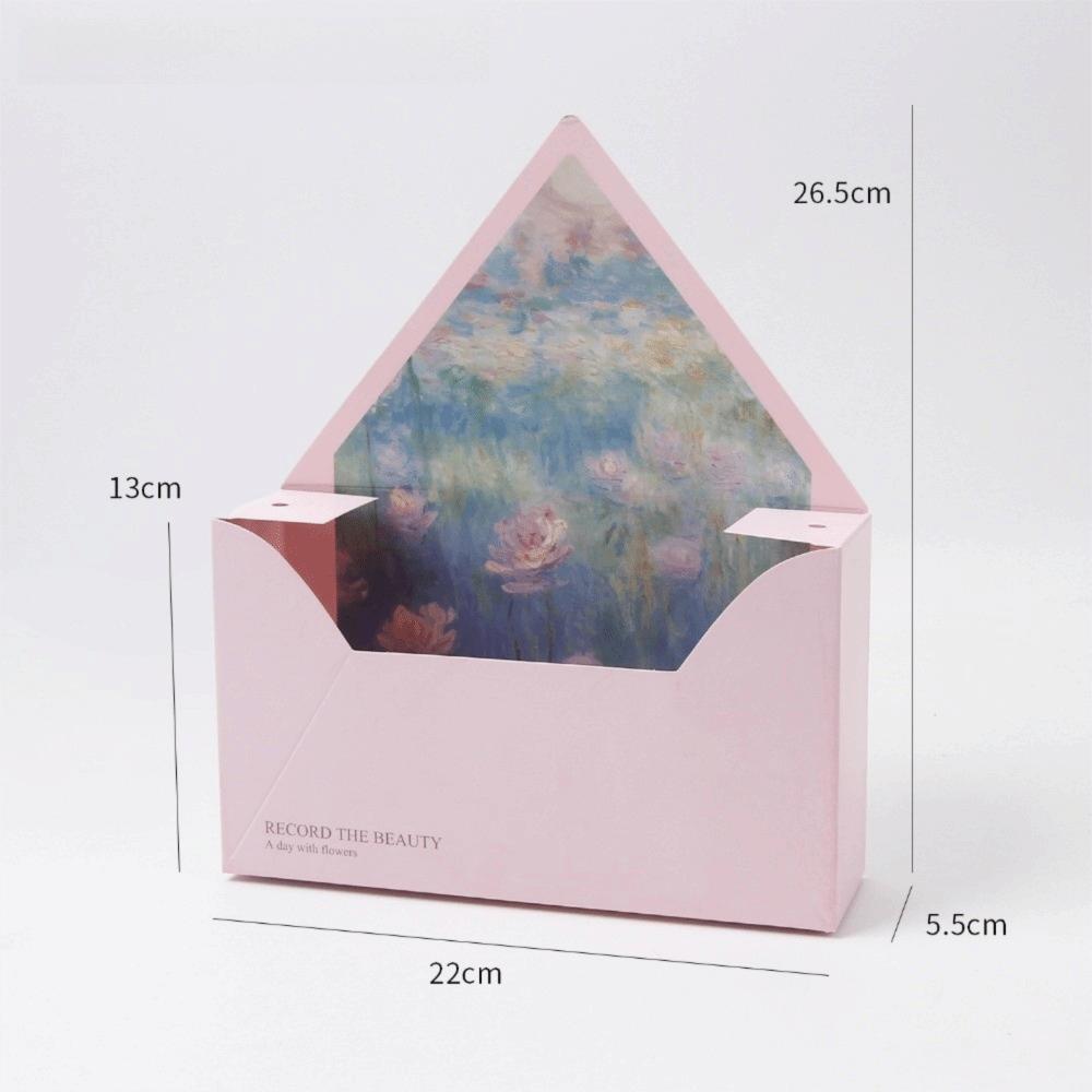 5pcs Elegant Handmade Flower Package Box DIY Gift Wrapping Flower Envelope Box Floral Arrangement Box Wedding