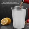 4pcs Portable Stainless Steel Cups Set for Outdoor Camping Travel (M)