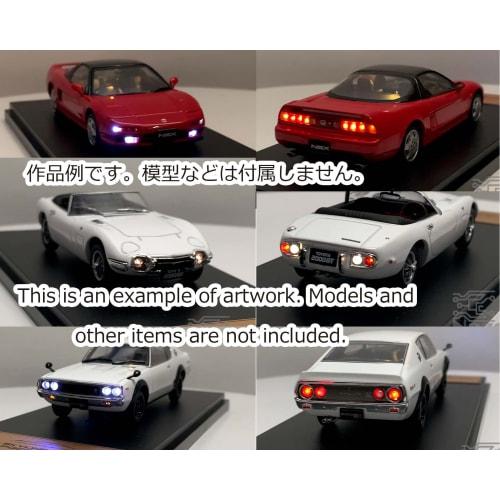 Nazotech LED Illumination System. Remote-controlled LED Illumination System for Plastic Models, Dioramas, Miniature Cars, and More. Smallest Board, 8