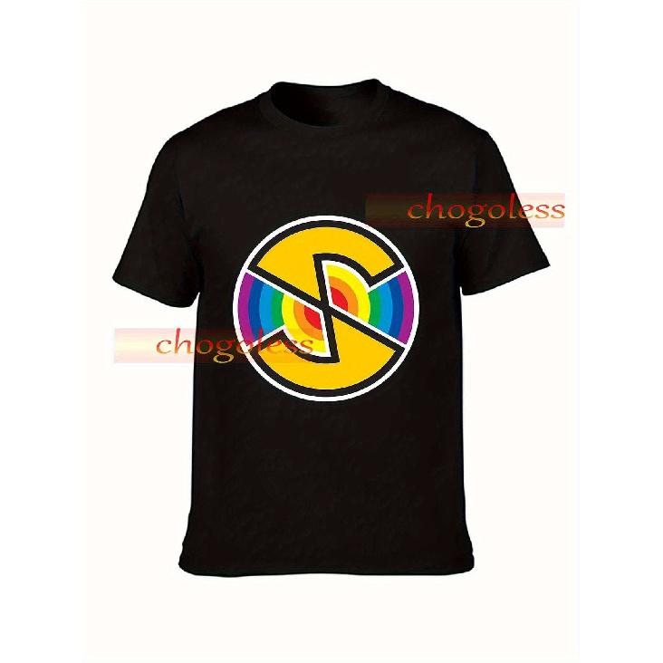 Men s Captain Scarlet Spectrum T-Shirt - Official Retro 60s TV Series Superhero Shirt with Iconic Rainbow Logo & Spectrum Badge, 100% Loose Fit S чёрный