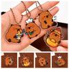 Cute Kapibara Bag Hanging Creative Capibara Pendant Lovely Capybara Keychain  Hanging Accessory