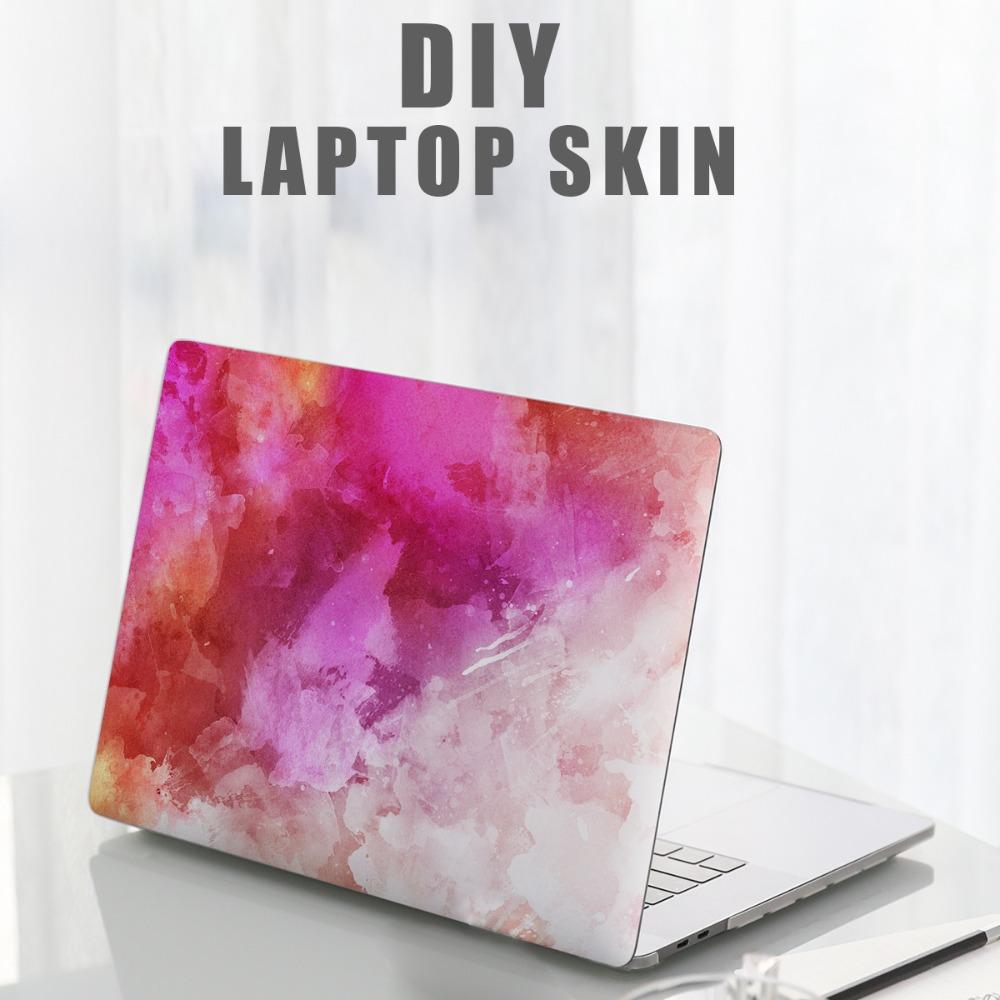 DIY A+C Side 15inch Laptop Stickers Skins Marbling Texture Waterproof Notebook Computer Cover Skin Scratch-proof PVC