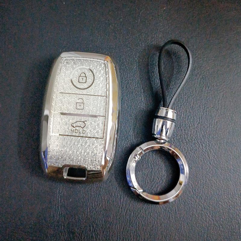 White Diamond Tpu For Kia Rio 3 K2 K3 K4 K5 Sportege Picanto Optima Soul Ceed Sorento Forte Stinger Cerato Car Key Case Cover