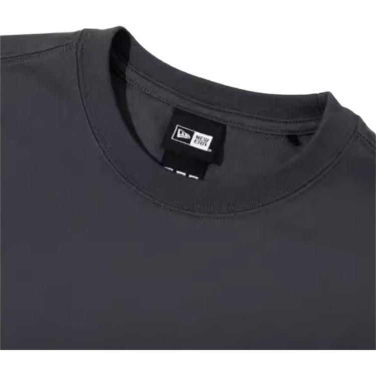 New Era Letter Logo Printed Short Sleeve T-Shirt Unisex T-Shirts Black 13546425