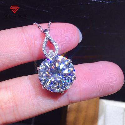 6,5 Karat runder, modischer Anhänger, feminine Halskette, Schlüsselbeinkette, feiner Schmuck