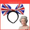 Union Jack Bow Tie Headband Hairband For Patriotic Celebrations And Platinum Jubilee Unisex