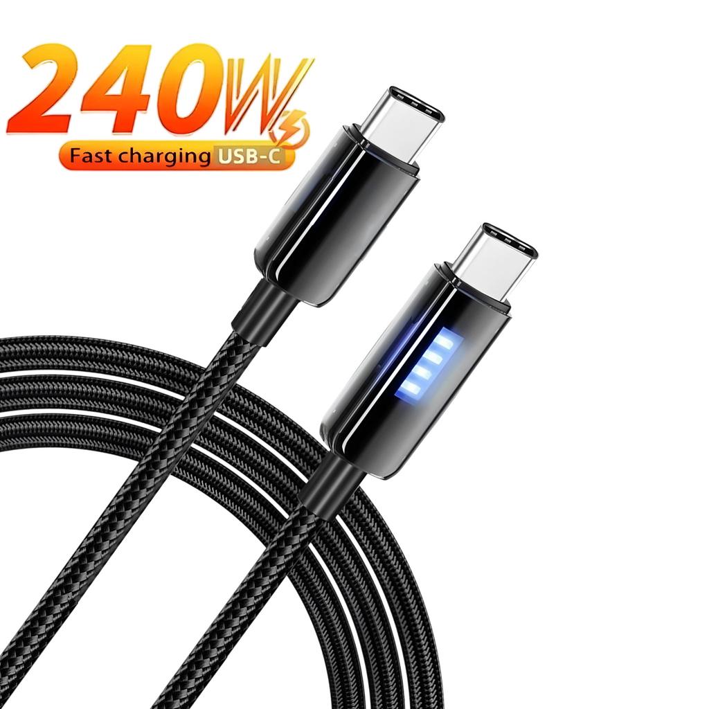 1M Type C Cable Fast Charger Cord Quick Charge USB C Nylon Data Cables For iPhone Samsung Xiaomi Huawei POCO OPPO