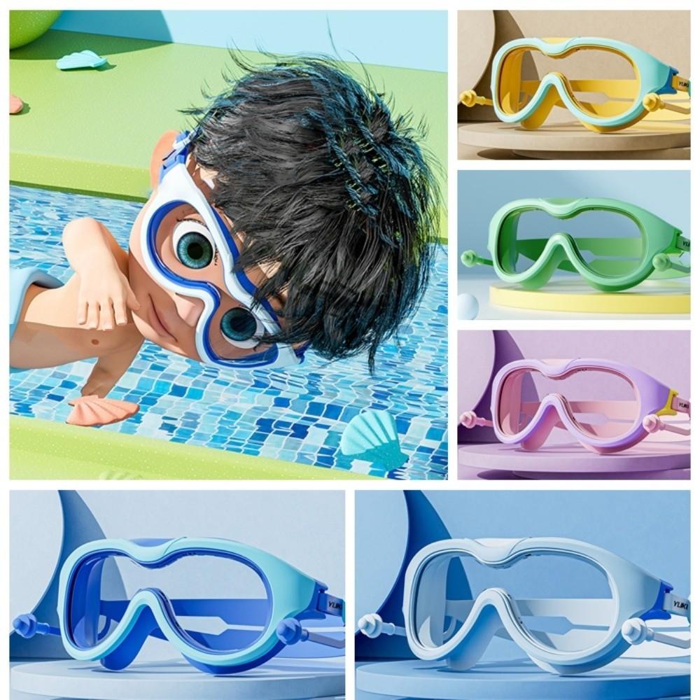 Anti Fog Swimming Goggles Large Frame Diving Goggles Set Unisex Kids Swim Goggles  Youth