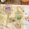 Good Luck Llantern Bookmark Best Wishes Metal Hollow Bookmark Exquisite Pendant Reading Tool Festival New Year Gifts Friends