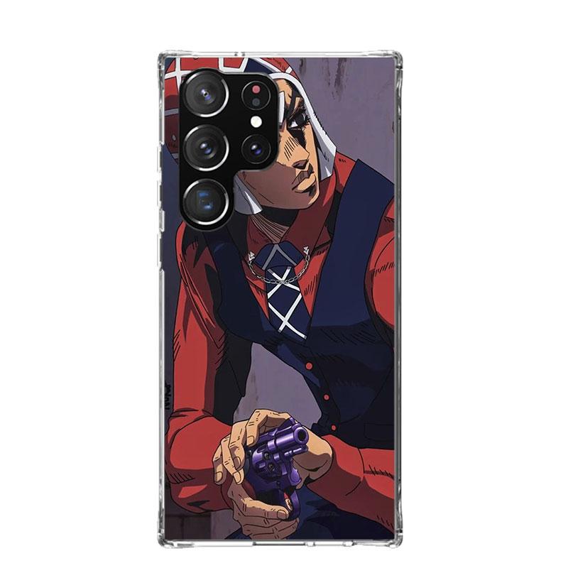 JoJo Adventure Guido Mista Phone Case For Samsung Galaxy S25 Edge S24 S23 S22 S21 FE S20 Ultra S10 Plus + Art Customized Coque C